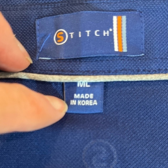 STITCH Golf Men's Blue Polo Shirt Size ML - Picture 3 of 6